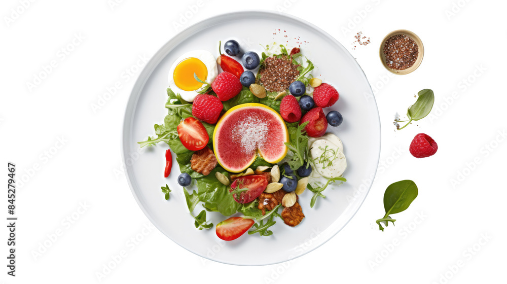 Photograph of a colorful and nutritious meal specifically designed for seniors Photograph of a colorful and nutritious meal specifically designed for seniors