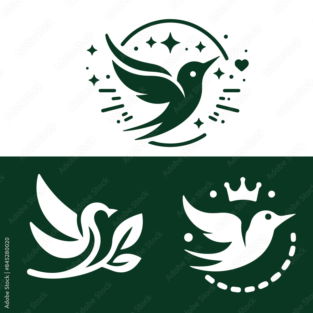 Set of flying and sitting cute birds in pastel spring colors. Birds or baby animals theme. Vector illustration isolated on white background. Set of flying and sitting cute birds in pastel spring colors. Birds or baby animals theme. Vector illustration isolated on white background.