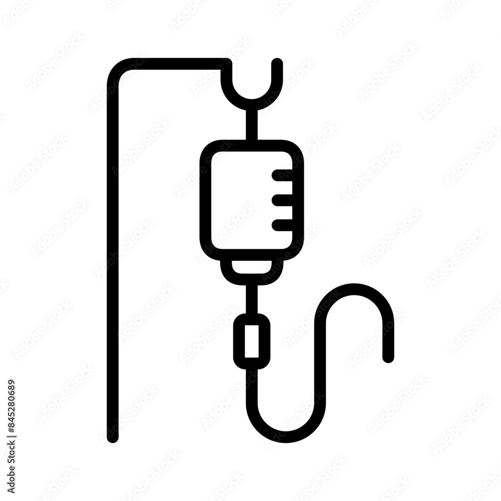infusion medicine icon line vector design illustration in trendy style infusion medicine icon line vector design illustration in trendy style