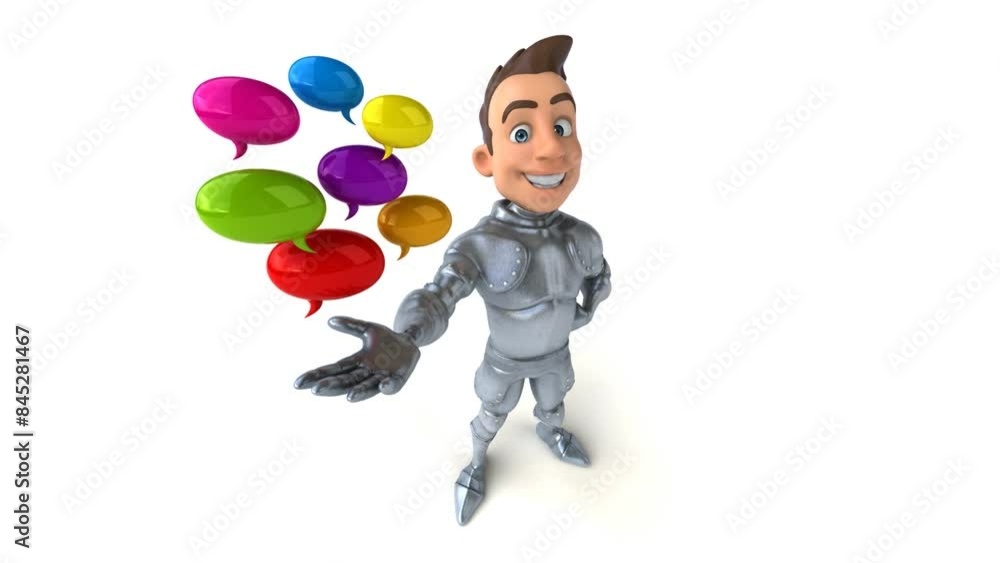 Fun 3D cartoon knight with alpha channel Fun 3D cartoon knight with alpha channel