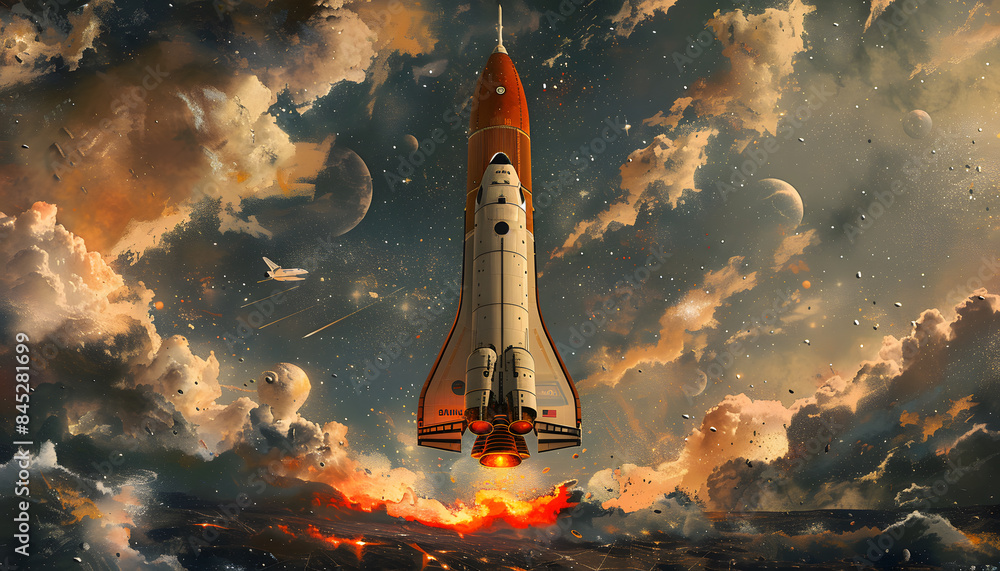 Obraz premium space background