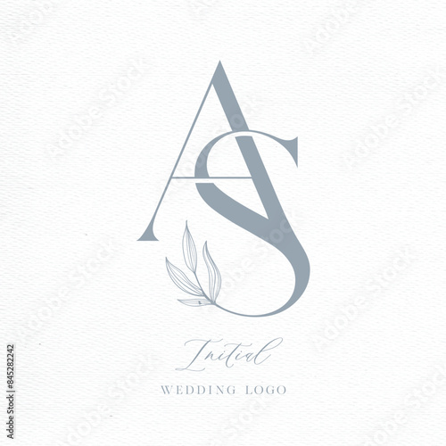 AS Initial Wedding Logo Monogram