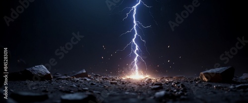 Powerful lightning blast animation sequence glowing runes