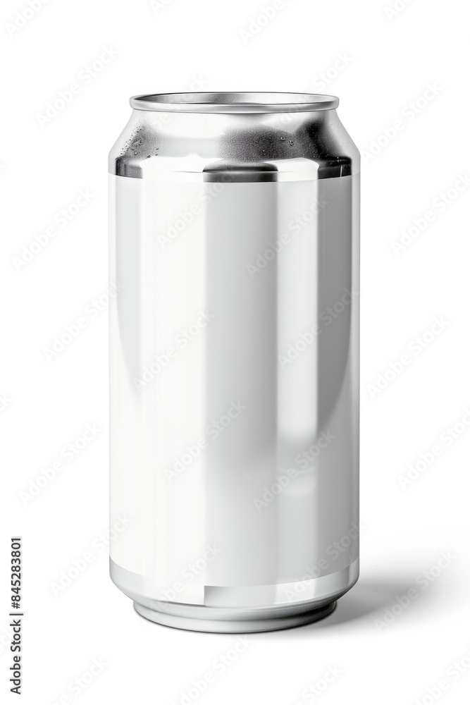Blank Aluminum Soda Can on White Background for Brand Mockup Blank Aluminum Soda Can on White Background for Brand Mockup