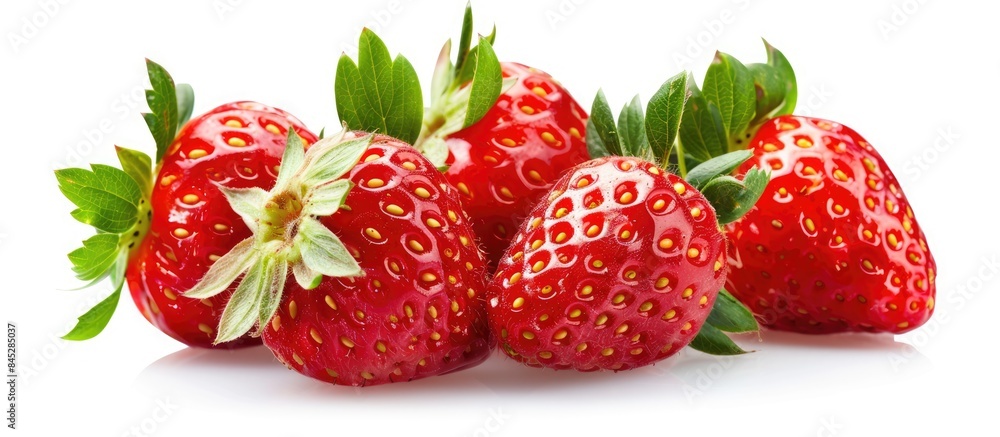 Strawberries isolated on a white background Strawberries isolated on a white background