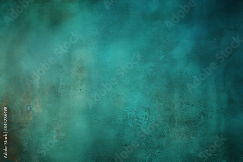 Textured Teal Grunge Surface For Artistic Overlay. Generative AI