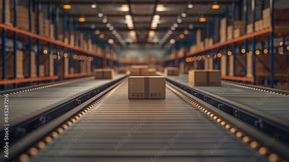 Automated Warehouse Conveyor System. Automated Warehouse Conveyor System.