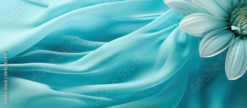 Turquoise silk chiffon akin to a fluttering daisy in the breeze radiates a heavenly shine This satin faced chiffon s smooth touch seamlessly complements your creative vision. Creative banner