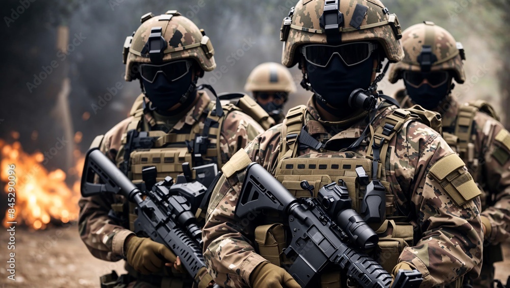 Firefight in the war zone
Firefight in the war zone