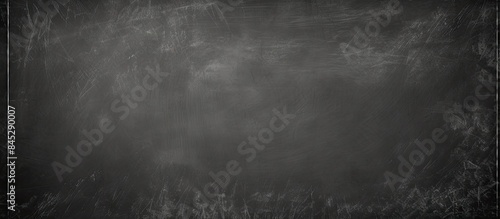 A blackboard with erased chalk marks serves as an abstract background ideal for adding text or graphics It embodies an education themed design with a copy space image photo