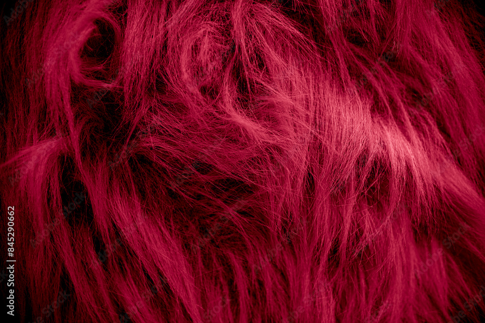 Naklejka premium red velour plush cloth textured background