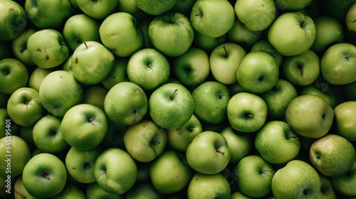 Green Apple Background, pile of green apples