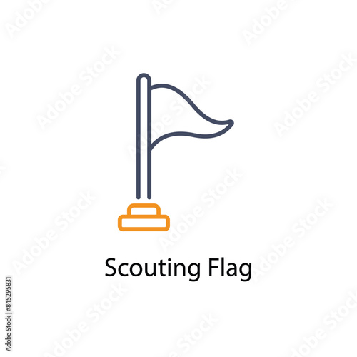 Scouting Flag vector icon