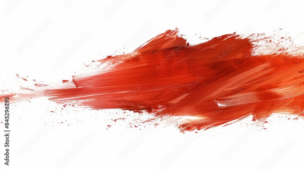 The orange brushstroke is bold and vibrant, creating a sense of energy The orange brushstroke is bold and vibrant, creating a sense of energy