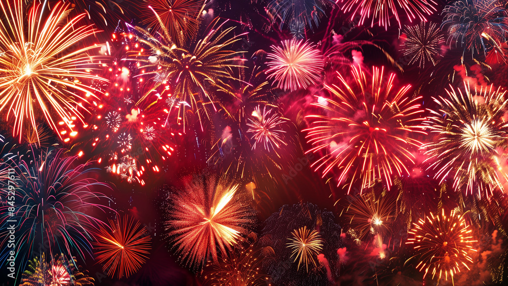 A Fireworks Show in Full Bloom A Fireworks Show in Full Bloom