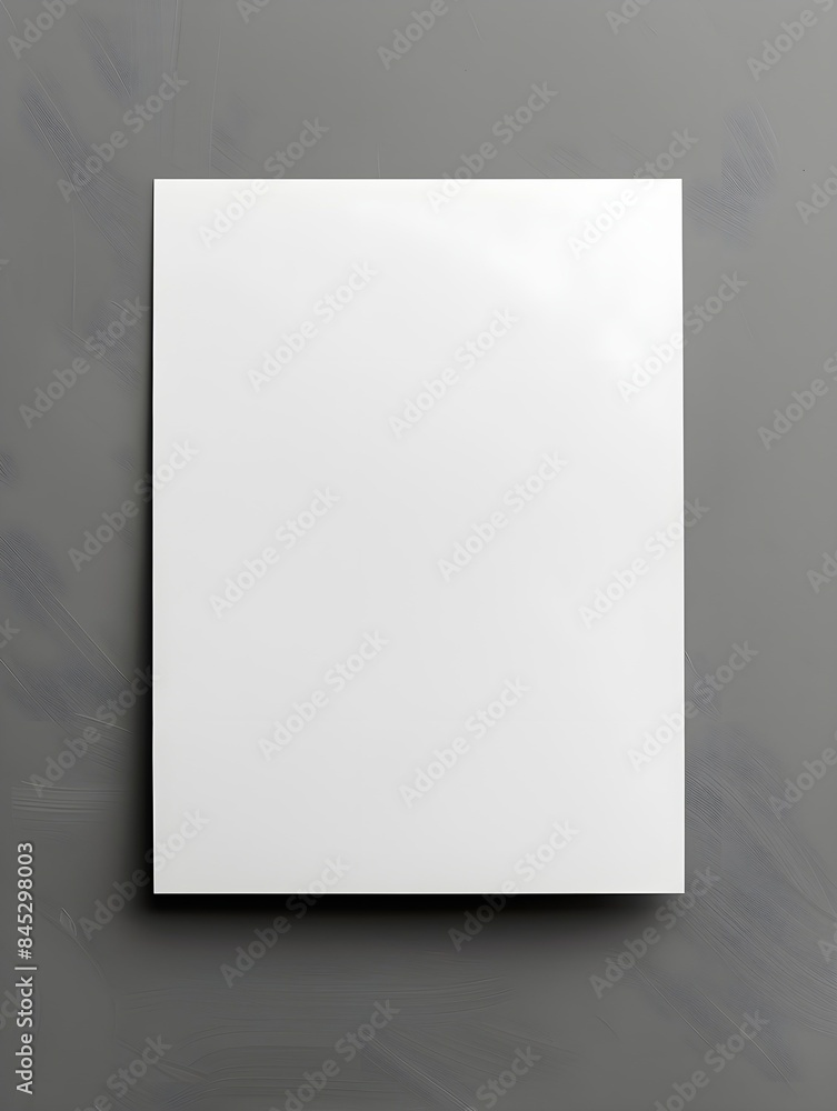 Blank flyer poster isolated on grey to replace your design Blank flyer poster isolated on grey to replace your design