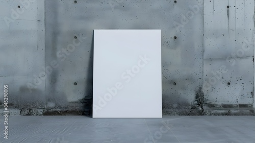 Blank flyer poster isolated on grey to replace your design