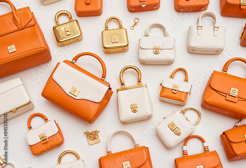 set of bags isolated on white