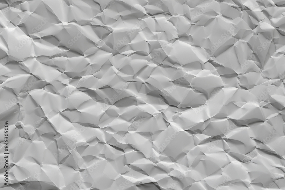 The crumpled white paper background, Generative Ai The crumpled white paper background, Generative Ai