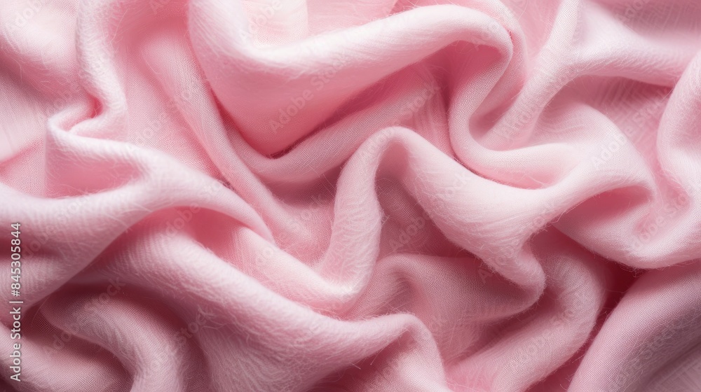 Obraz premium Pink wool fabric background with copy space