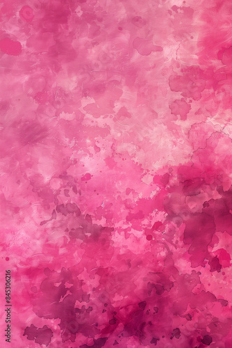 Vibrant pink watercolor texture with splashes