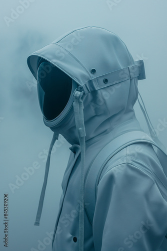 A lone astronaut ventures i...