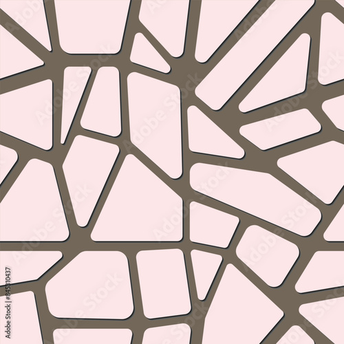 Stone wall pattern vector illustration. Summer repeating background. Paving, beach shingle template wallpaper for interior design, beauty, wrapping paper. Doodle sea rocks background