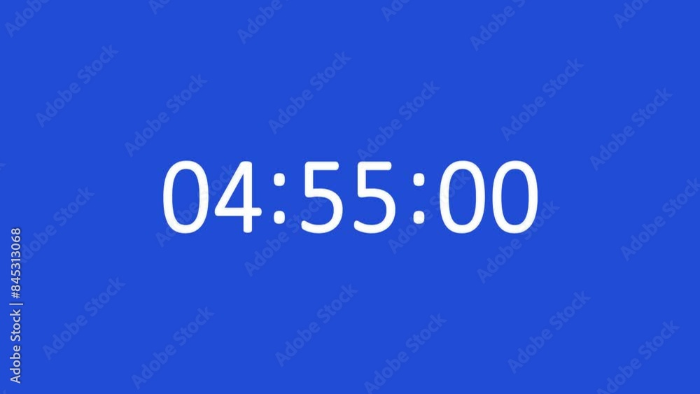 5 minutes countdown time clock, minutes seconds, milliseconds animation digital timer 5 minutes countdown time clock, minutes seconds, milliseconds animation digital timer