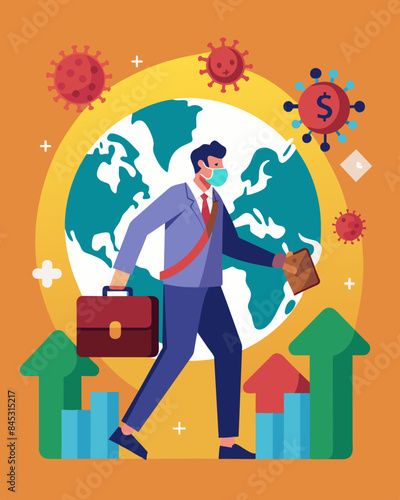 As the pandemic continues to wreak havoc on the global economy governments are ramping up efforts to provide financial support and bailouts to businesses that are struggling to. Vector illustration