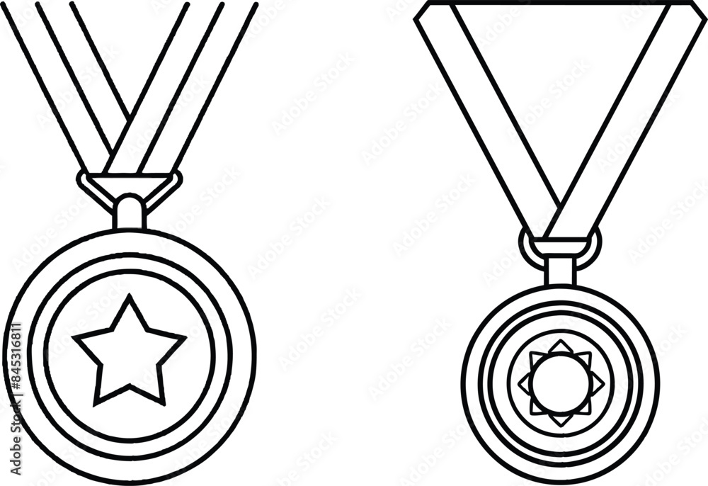 gold medal with ribbon illustration gold medal with ribbon illustration
