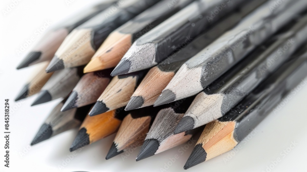 Close-up of Graphite Drawing Pencils Close-up of Graphite Drawing Pencils
