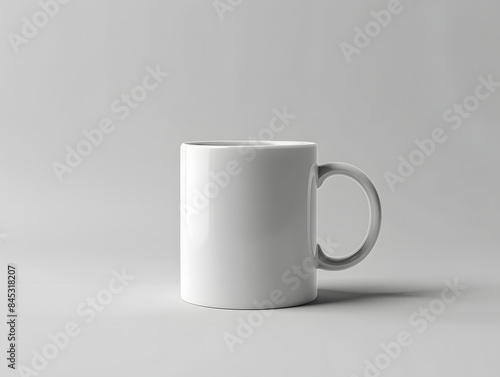 Blank mug mock-up with isolated background