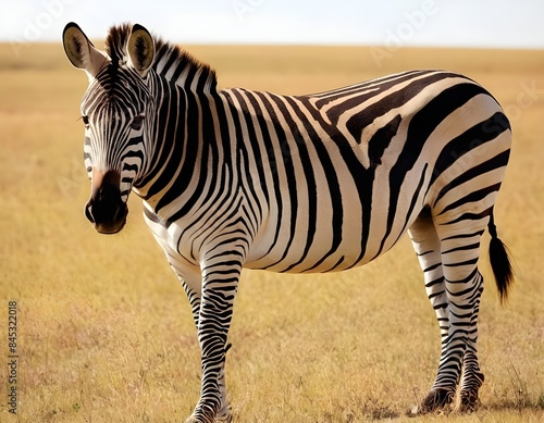 zebra in the wild