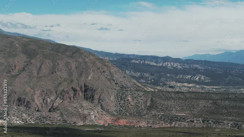 Aerial View of Rugged Scenic Dry Desert Mountain Landscape Aerial View of Rugged Scenic Dry Desert Mountain Landscape