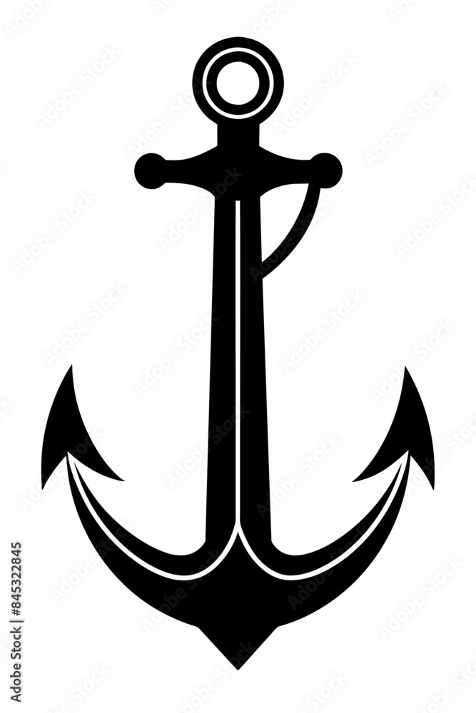 Anchor Silhouette Vector Illustration Anchor Silhouette Vector Illustration