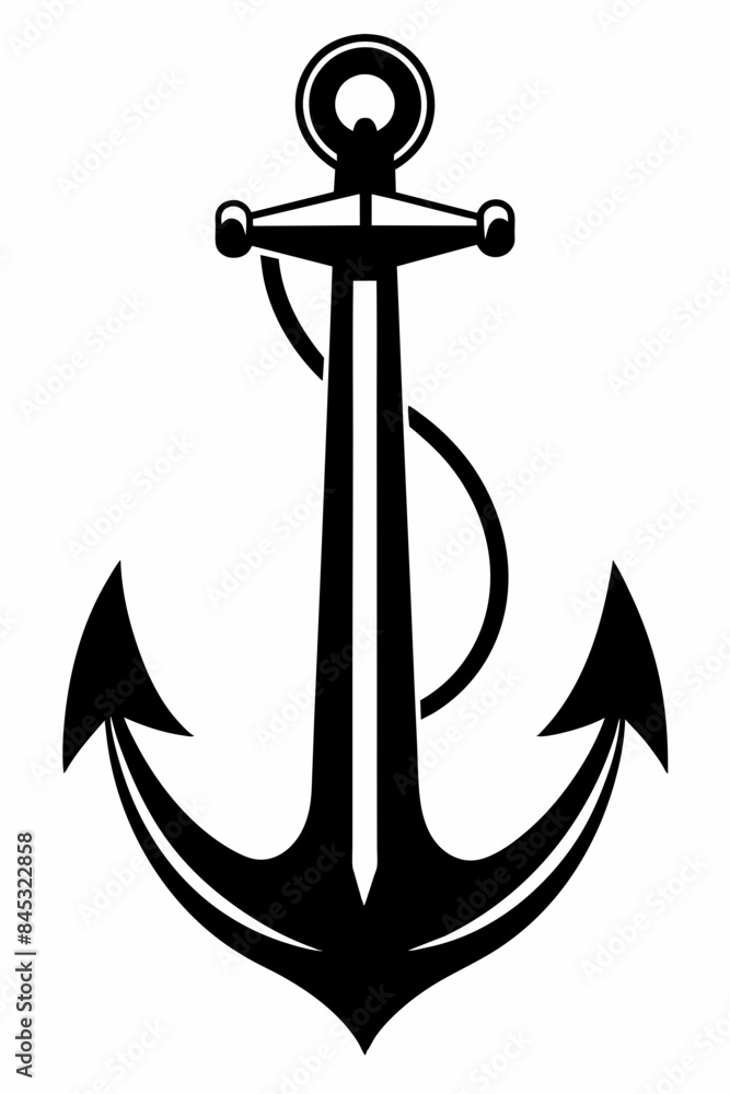 Anchor Silhouette Vector Illustration Anchor Silhouette Vector Illustration