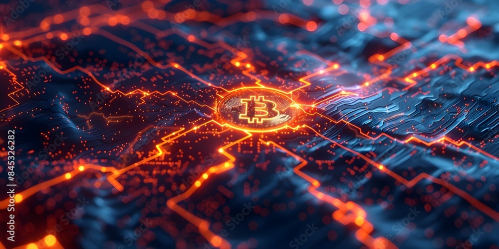 Dynamic Digital Network Showcasing the Vibrant Bitcoin Blockchain in the Decentralized Finance Sector Dynamic Digital Network Showcasing the Vibrant Bitcoin Blockchain in the Decentralized Finance Sector