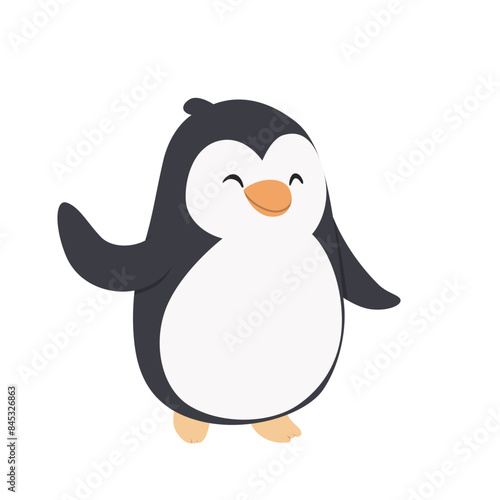 cute penguin illustration