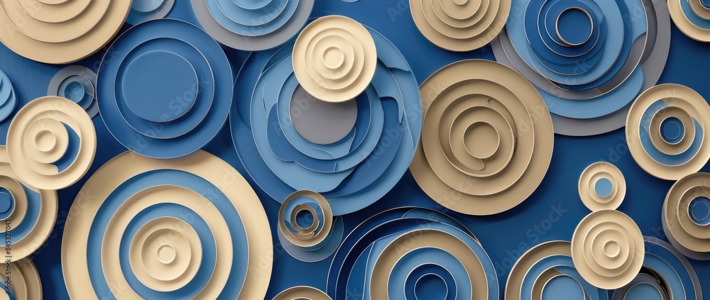 Tranquil Resonance Mesmerizing Abstract Wallpaper in Dodger Blue Alice Blue and Ivory Tranquil Resonance Mesmerizing Abstract Wallpaper in Dodger Blue Alice Blue and Ivory
