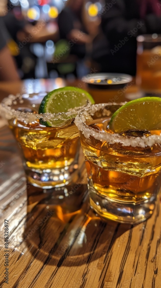 Celebrate National Tequila Day with refreshing cocktails, summer gatherings, and lively cultural festivities. Young friends toasting, socializing, and bonding over shared experiences. 4K high-quality 