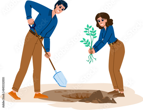 eco environmental stewardship vector. nature global, world plant, energy recycle eco environmental stewardship character. people flat cartoon illustration