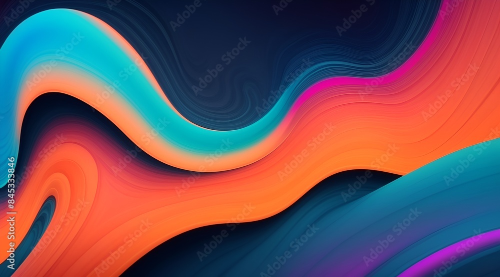 abstract orange, pink and blue waves background abstract orange, pink and blue waves background