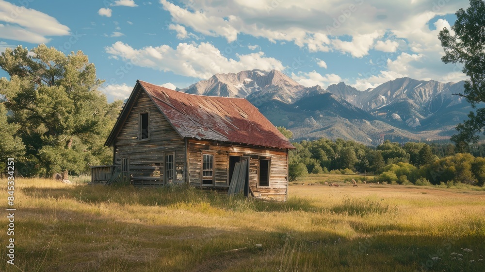 Historic structure in a rural mountain community Historic structure in a rural mountain community