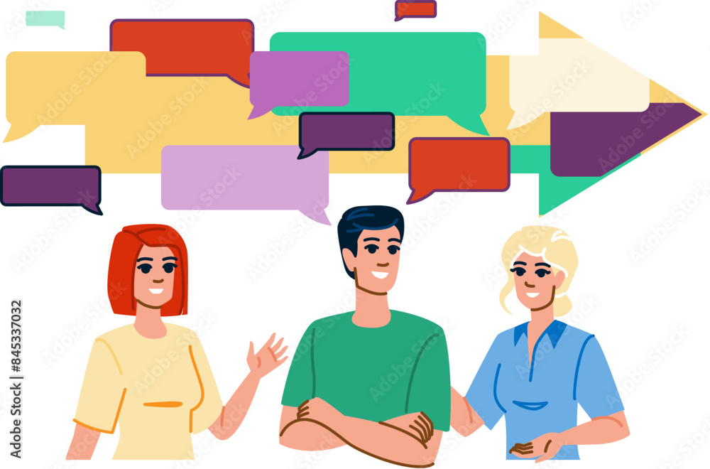 Fototapeta premium retail omnichannel vector. customer multichannel, business digital, media marketing retail omnichannel character. people flat cartoon illustration
