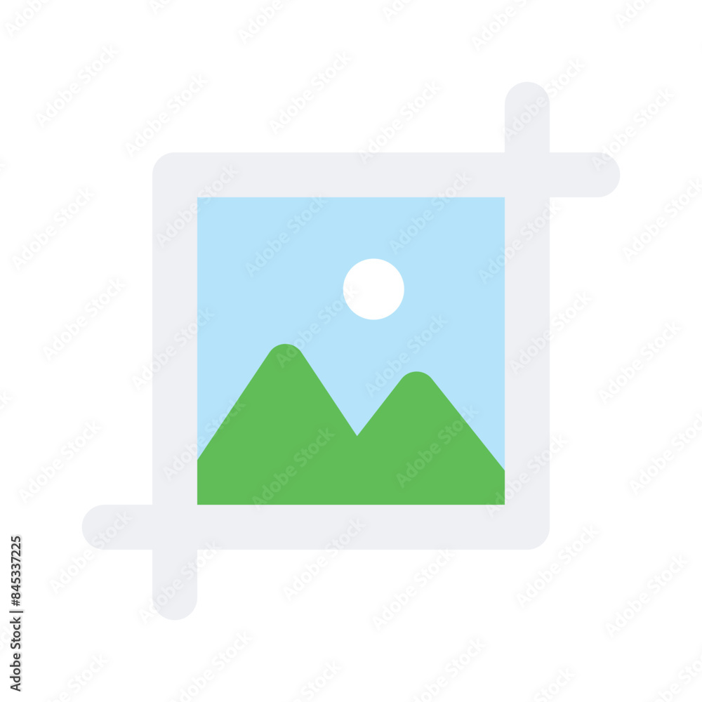 Image crop icon design in modern style Image crop icon design in modern style