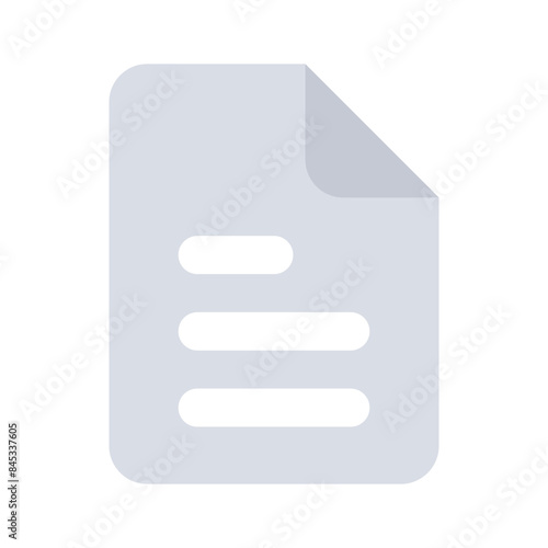 Well designed vector icon of document in modern and trendy style