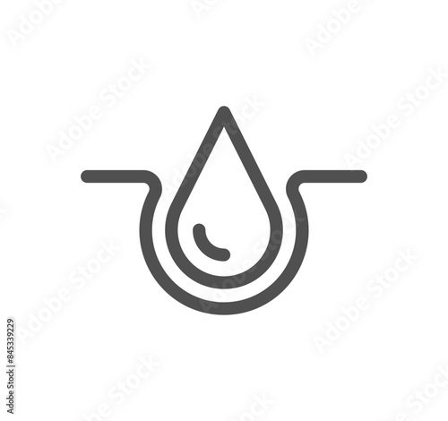 Skin care related icon outline and linear vector.