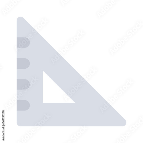 Tool for measurement or calculating length, premium icon of ruler, triangular scale vector