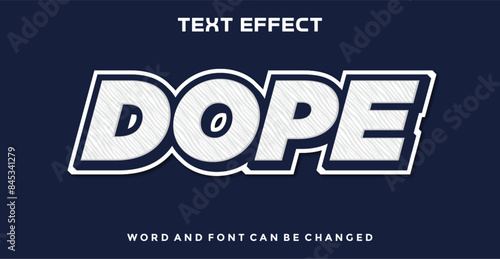 Dope editable text effect