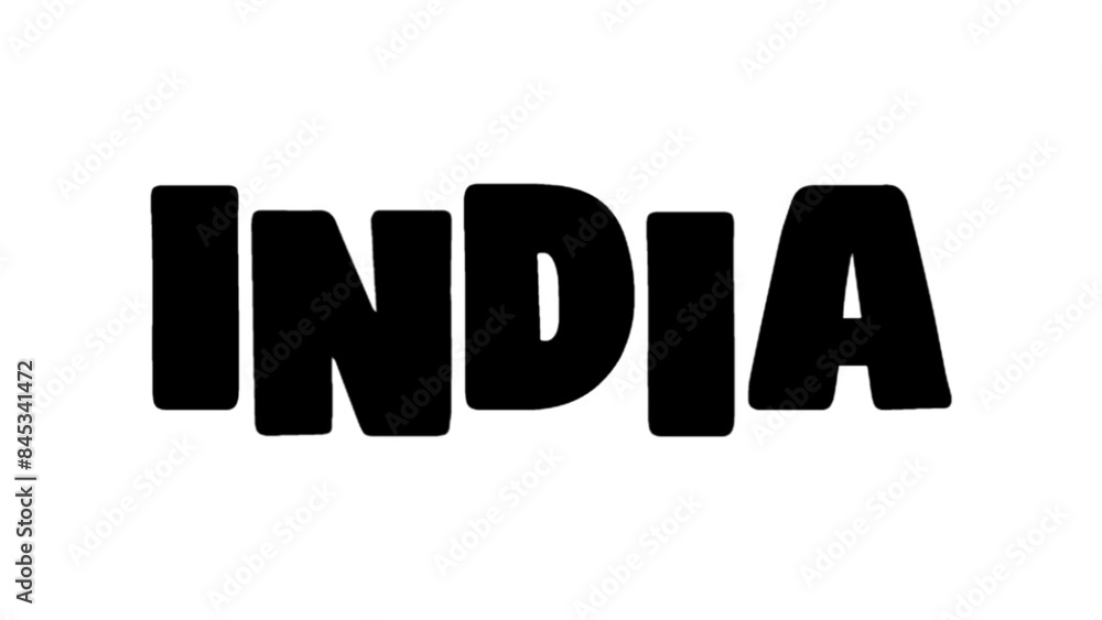 India text on white background India text on white background